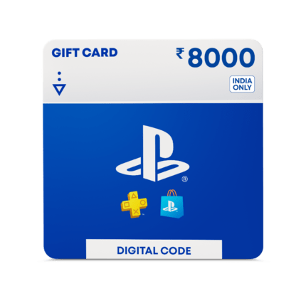 Sony PlayStation PSN Card India – Rs. 8000 PlayStation Network Wallet Top Up (India)